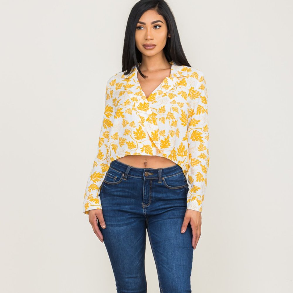 Printed Long sleeve top